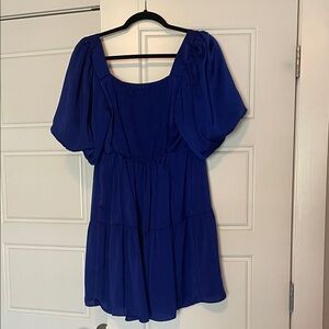 Elegant Blue Women's Top worn once bought at Dillards.